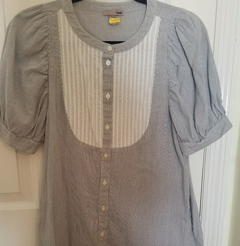 Shirt Dress H&M big shoulders